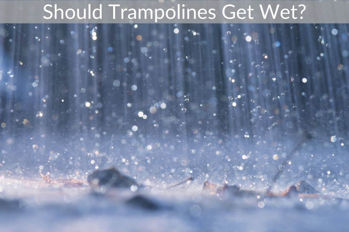 Should Trampolines Get Wet? (Will Water Damage Them?)